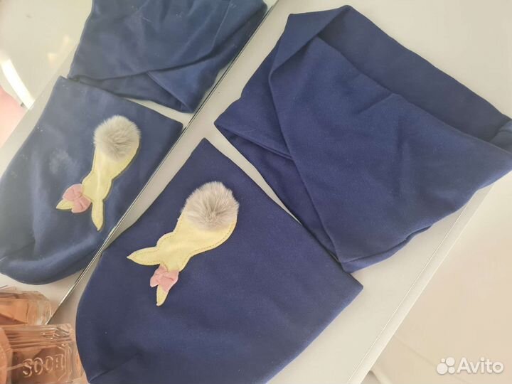 Шапочка и снуд для девочки