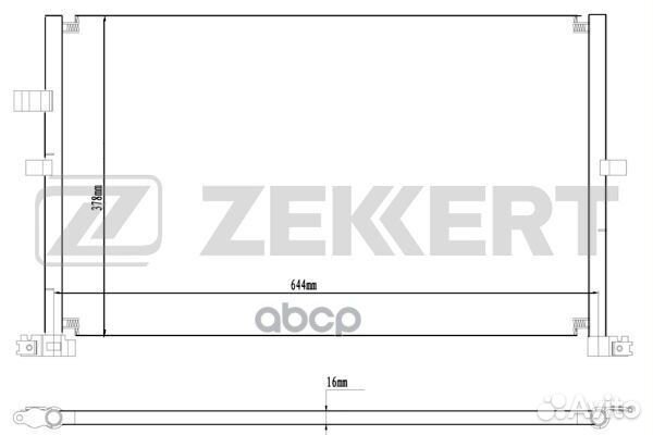 Радиатор кондиционера Ford Mondeo III 02- mk-3177