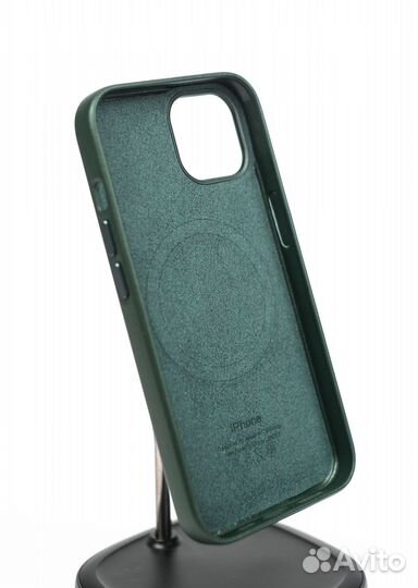 Чехол iPhone 13 mini кожаный MagSafe