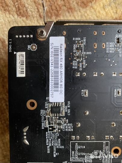 Видеокарта rx480 8gb