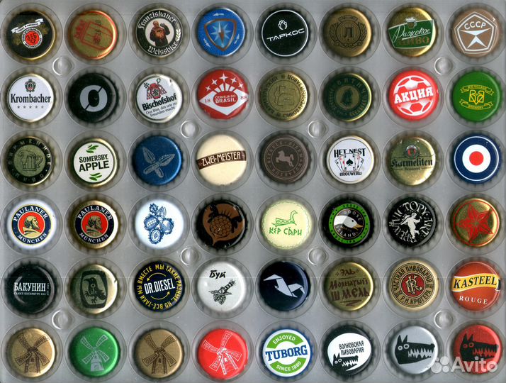 192 шт. Пивных крышек кронен без повторов (5)