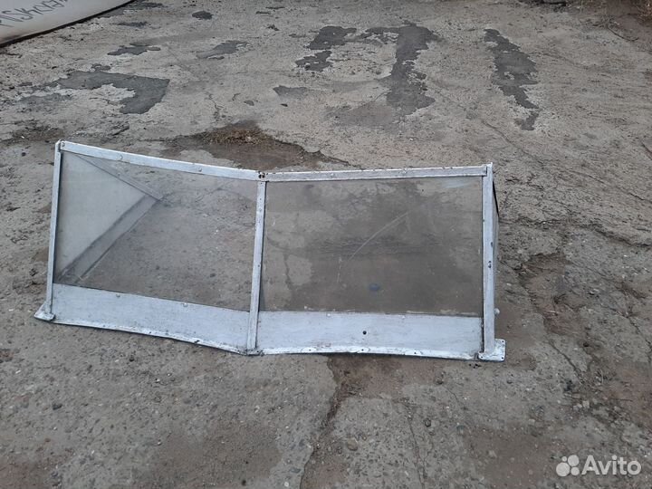 Стекло с рамкой для лодки прогресс 4