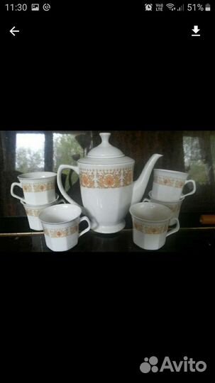 Кофейный сервиз новый