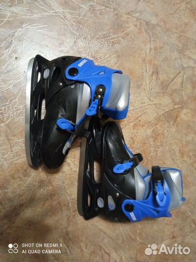 Коньки хоккейные раздвижные 37-40