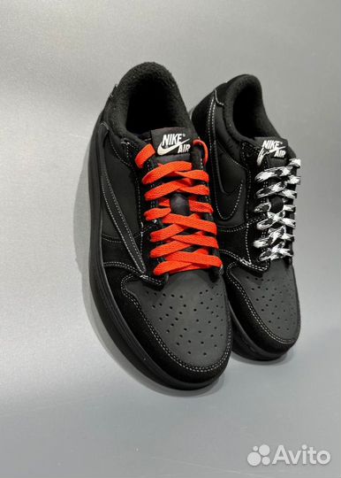 Кроссовки Travis Scott X Air Jordan 1 Low Black Ph