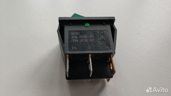 Новый Выключатель 2 клавишный KCD2 16A 250V