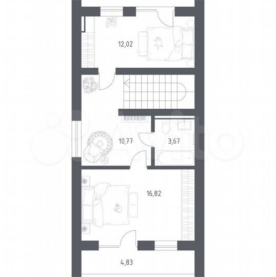 Дом 110 м² на участке 6,2 сот.