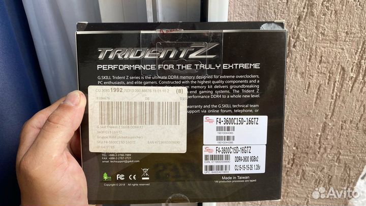 Оперативная память DDR4 16gb 3600CL15