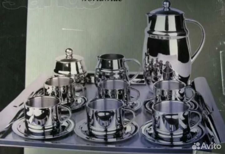 Металлические кофейные пары с двойными стенками