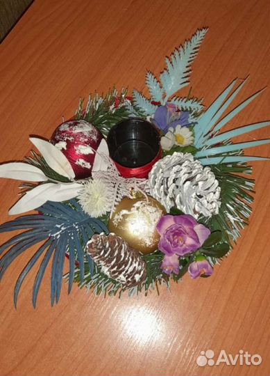 Новогодний подсвечник