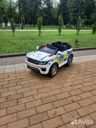 Детский электромобиль полиция с пультом управления