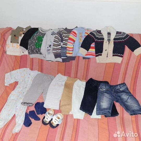 Вещи пакетом на мальчика 62-68