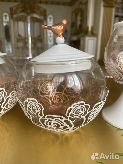 Банки для сыпучих продуктов стекло