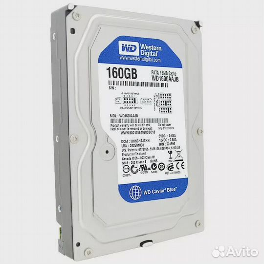 HDD, WD, WD1600aajb, IDE, 3,5