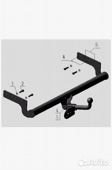 Фаркоп hyundai accent