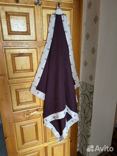 Муслиновый 4-х слойный плед детский 130х75