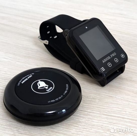 Система вызова официанта/персонала кнопка и часы