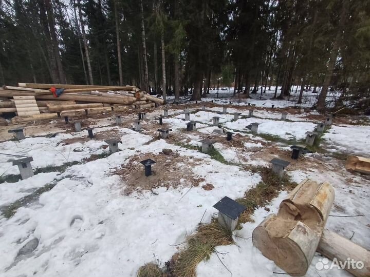 Винтовой фундамент под ключ