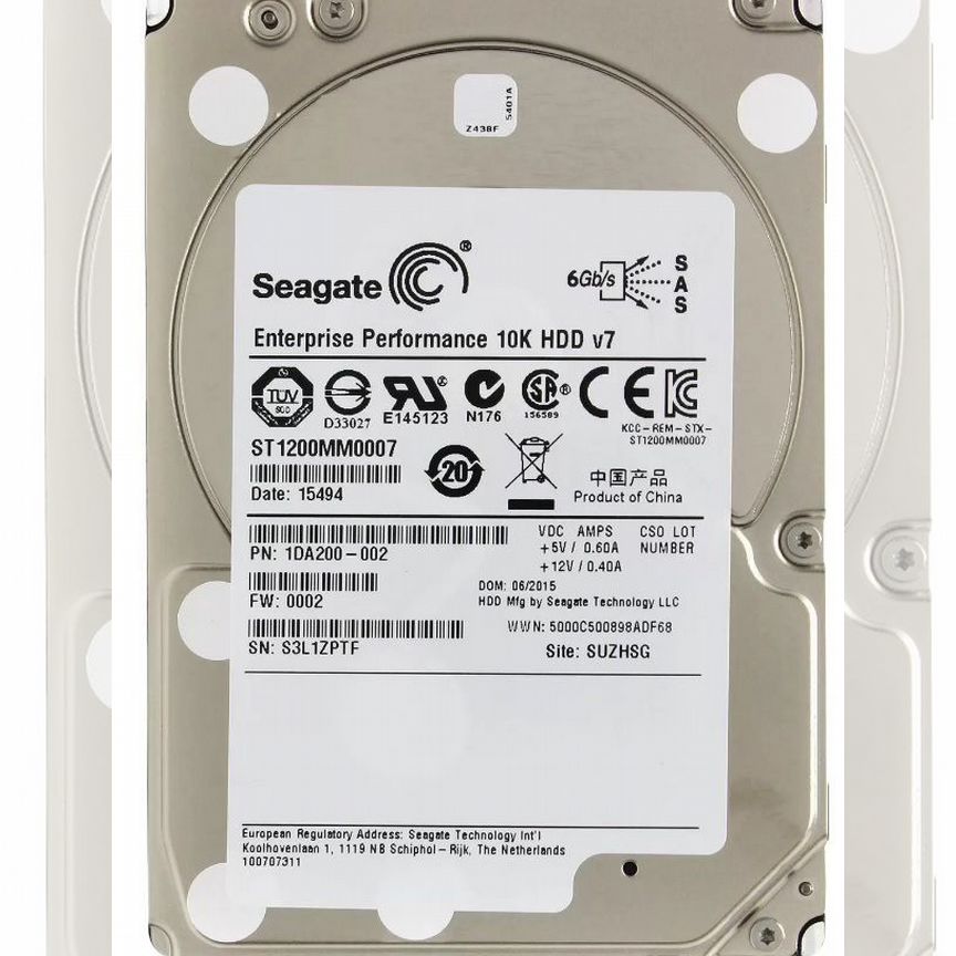[ST1200MM0007] Жесткий Диск Seagate 1.2тб 10k Sas St1200mm0007