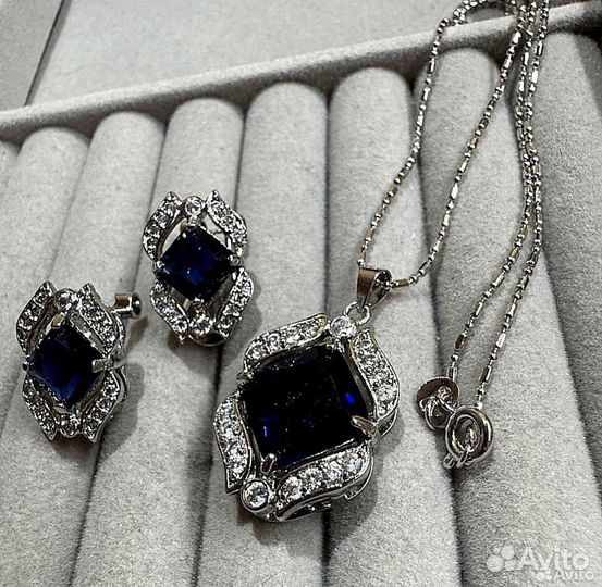 Серьги и кольцо (тибетское серебро)