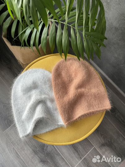 Шапка бини из пуха норки