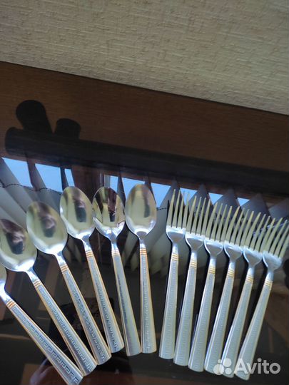 Набор ложки вилки (по 6 штук) из нержавеющей стали