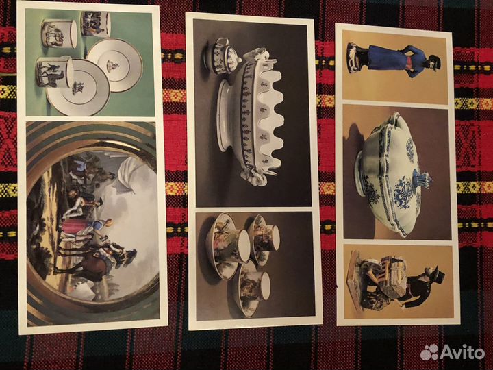 Открытки Фарфор, Фаянс, Архангельское 1983 год