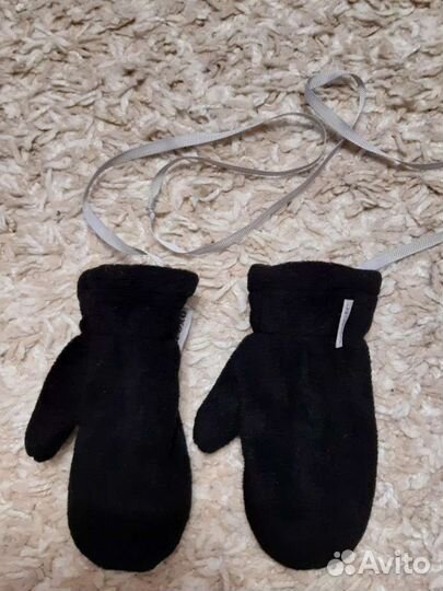 Новые,варежки флис, на возраст 1-2 года