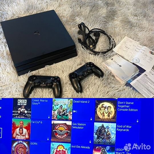 Sony PlayStation 4 Pro, более 600 игр,Чек,Топ игры