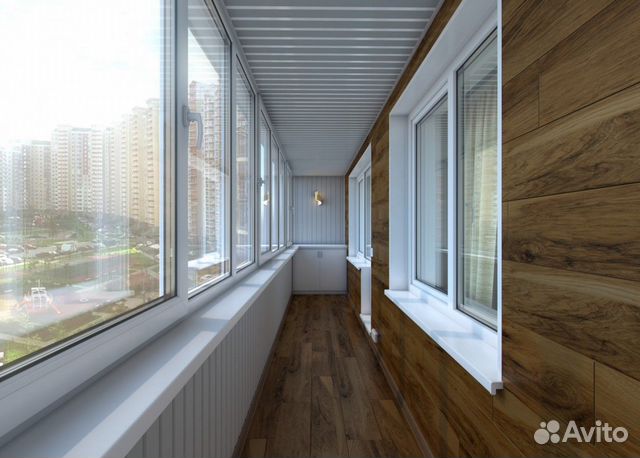 Балкон с отделкой под ключ