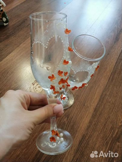 Свадебные бокалы 2 шт