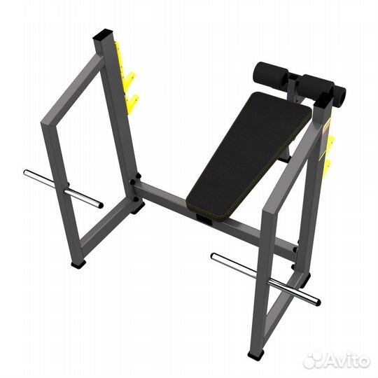 Скамья-стойка для жима под углом вниз A-3041