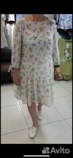 Вечернее платье из шифона 54 размера