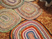 Ковры,коврики плетёные "Радуга на полу"