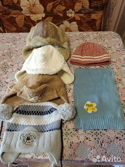 Шапки на мальчика 3-4 года