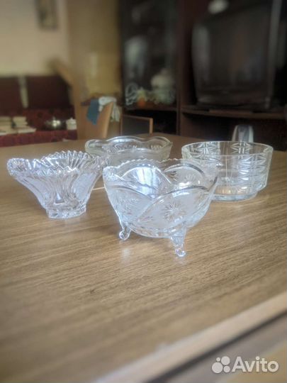 Хрустальная конфетница/салатница/вазочка СССР