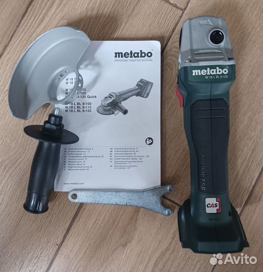 Ушм аккумуляторная Metabo W 18 L BL 9-125