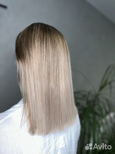 Окрашивание волос в один тон