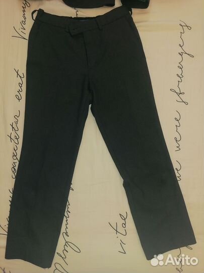 Школьный костюм для мальчика 128 серый