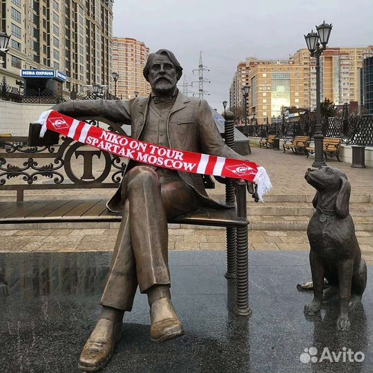 Шарф болельщика фк Спартак Москва