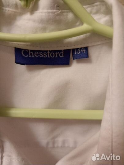 Рубашка белая на мальчика 134