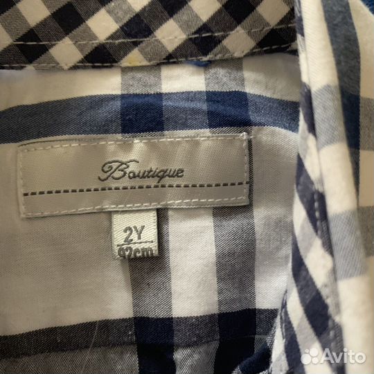 Рубашка в клеточку 92 см (2-3 года)