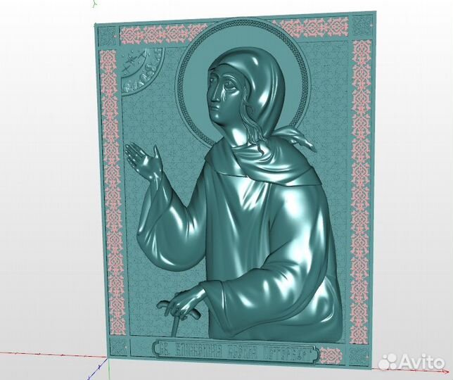 Stl макеты для фрезера (ангелы,иконы,киоты,кресты)