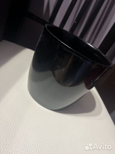 Кашпо керамика черный горшок