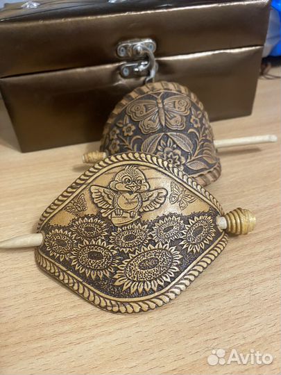 Заколка деревянная