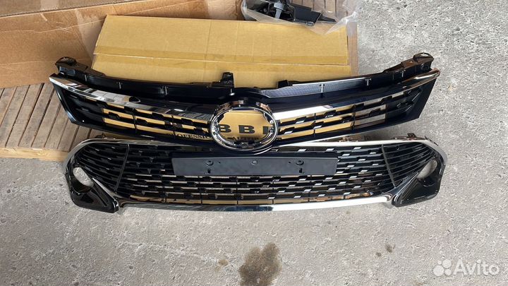 Camry 55 хром решетки бампера эксклюзив