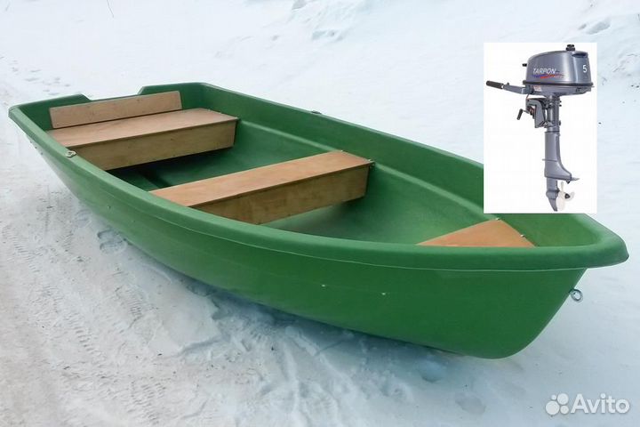 Вёсельная лодка с мотором Тортилла-4 Эко Tarpon T