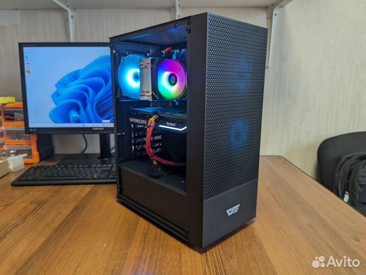 Игровой пк i5 12400f + RTX 4060 ti Новый