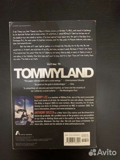 Книга Tommyland Томми Ли