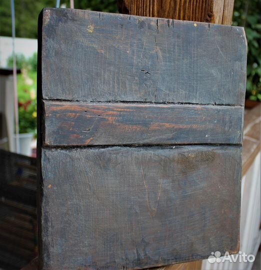 Старинная икона Пантелеймон с предстоящими 29*26